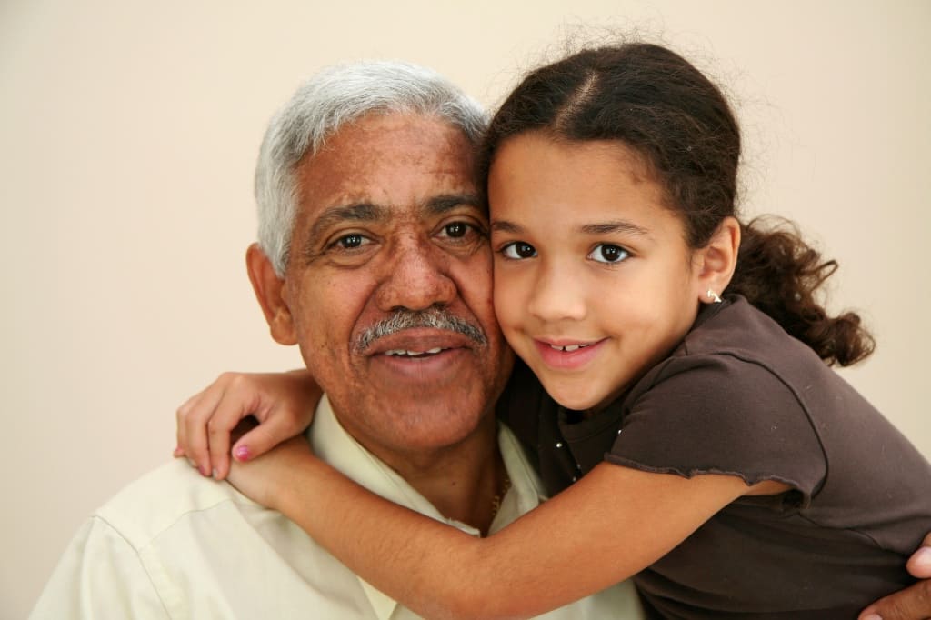 Daughter Smiling With Her Dad